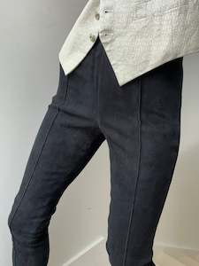 Ralph Lauren Suede Leggings Black