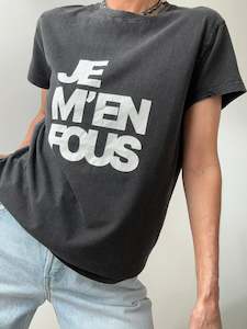 Zadig & Voltaire Je M'en Fous Tee Washed Black
