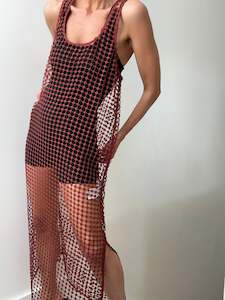Ganni: Ganni Mesh Midi Dress