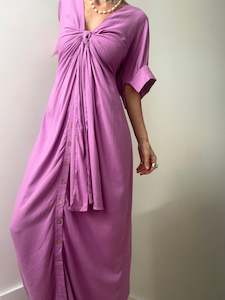 Free People: Free People Tie Front Maxi Dress Orchid Rain