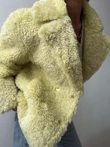 Clearance: Fluffy Jacket Lime