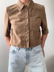 Cropped Suede Celina Shirt