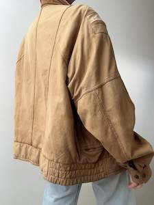 Leather Jackets: Eighties Tan Suede Jacket