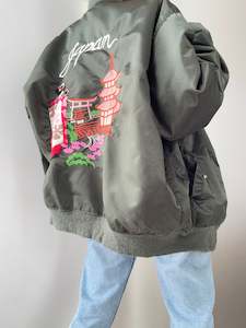 Army Green Bomber Jacket Japan