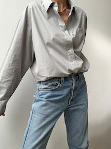Organic Cotton Edgar Shirt Sky Grey