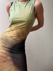 Clearance: Sunflower Mesh Dress