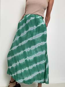 Franny Skirt Green Tiedye