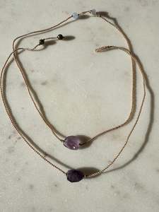Chokers: String Amethyst Choker
