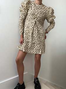 Z&V Rename Floral Cotton Puff Sleeve Dress