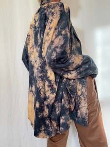 Resort: Silk Felicity Blouse Dusk Tiedye