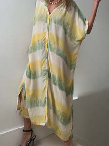 Nous Antwerp Kaftan Dress Sorbet