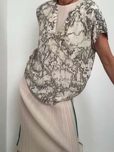 Resort: Lulu Blouse Rocky Marble