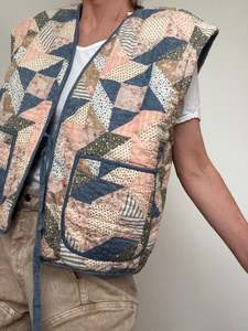 Polo RL Joan Reversible Patchwork Vest