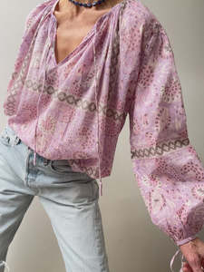 Antik Batik Flavie Blouse Purple