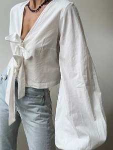 Nelly: Favourite Bow Blouse White
