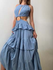 Evarae: Silk Lily Maxi Dress