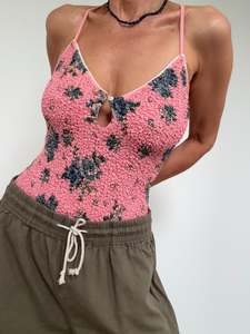 Seaside Rose Bodysuit Pink