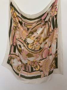 Floral Pastel Silk Scarf