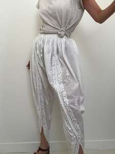 Broderie  Anglaise Harem Pants