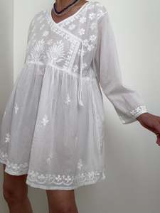 Crossover Tunic Mini Dress