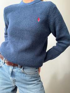 Ralph Lauren Polo Waffle Knit Blue