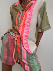 Products: Shorts & Shirt Set Fluro & Green