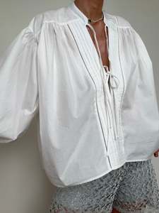 Hugo Boss: Bales Tie Front Cotton Shirt