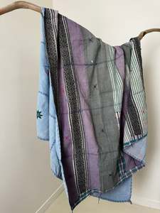 Kantha Quilt Soft Green