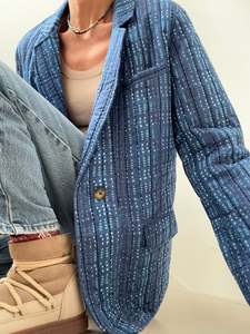 Gerard Darel Paris Quilted Blazer