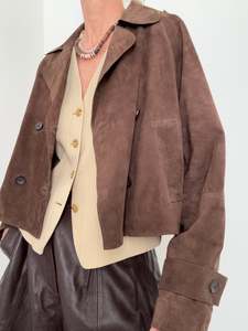Boxy Suede Jacket Coco