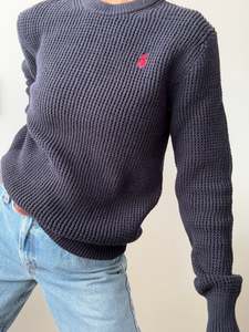 Ralph Lauren Polo Waffle Knit Navy