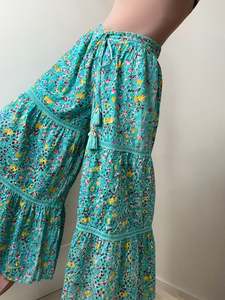 Bottoms: Beatnik Philosophy Floral Flares