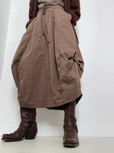 Bottoms: Willow Poplin Maxi Skirt Chocolate
