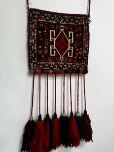 Tribal Vintage Afghan Baluch Carpet Saddlebag