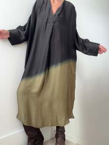 Ombre Erika Dress Khaki Green
