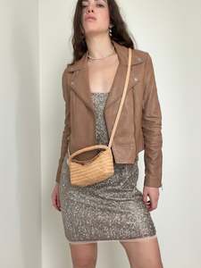 Mushroom Leather Biker