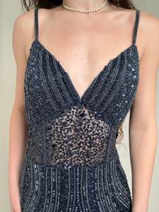 One Off Pieces: Midnight Maiden Sequin Maxi Dress