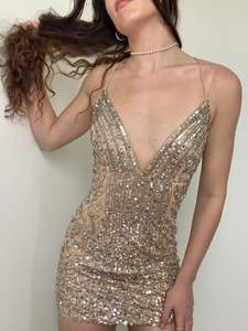 Dusty Rose Crossback Mini Dress