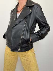 Leather Jackets: Classic Black Biker Jacket Leather