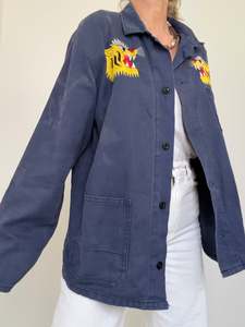 Upcycled: Navy Tiger Vintage Shirt