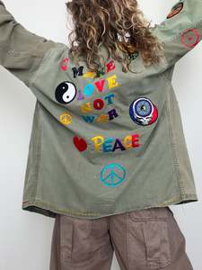 Upcycled: Vintage Army Shirt Badges