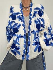 Resort: Amalfi Bloom Kimono Jacket