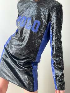 Ralph Lauren: Ralph Lauren Sequin Polo Shift Dress