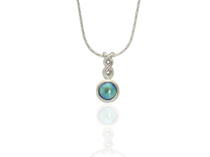 Blue Pearl Jewellery Made To Order: Blue Pearl Double Twist Pendant