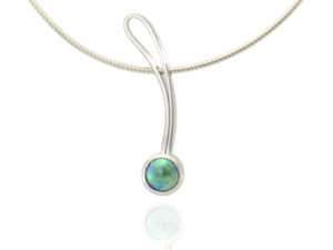 Blue Pearl Jewellery Made To Order: Blue Pearl Ribbon Drop Pendant