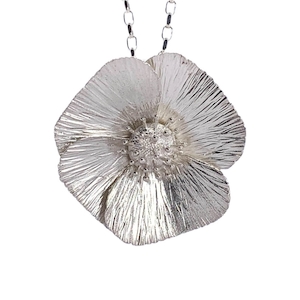 Our Collections Banner Jewellers Bench: Stunning Large Poppy Pendant