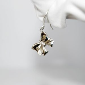 Bow Collection Jewellers Bench: Sterling Silver Bow Earrings