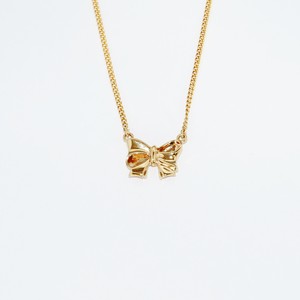 Bow Collection Jewellers Bench: Yellow Gold Bow Necklace