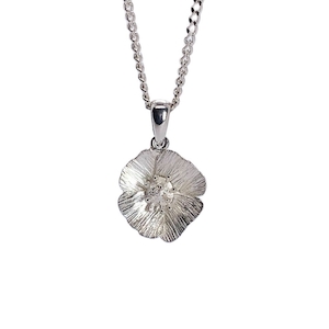 Delicate Small Poppy Pendant