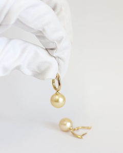 Golden South Sea Pearl Earrings